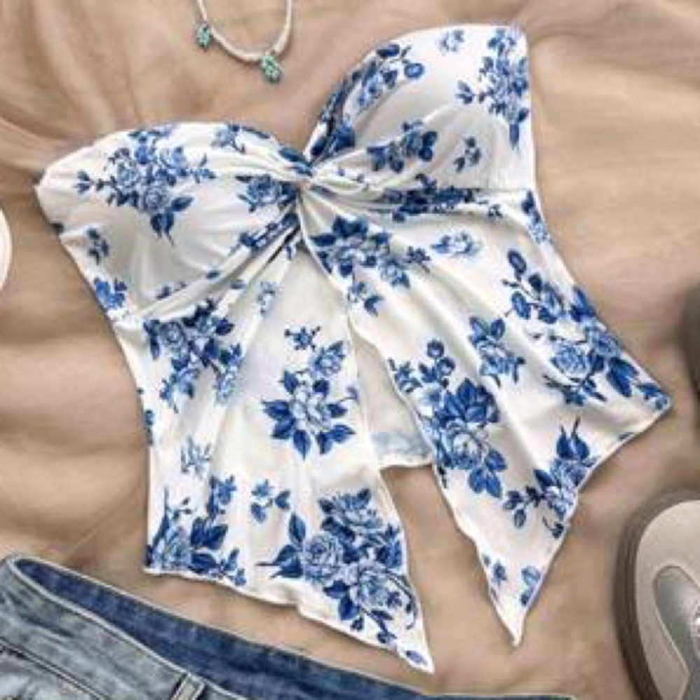 Floral tube top